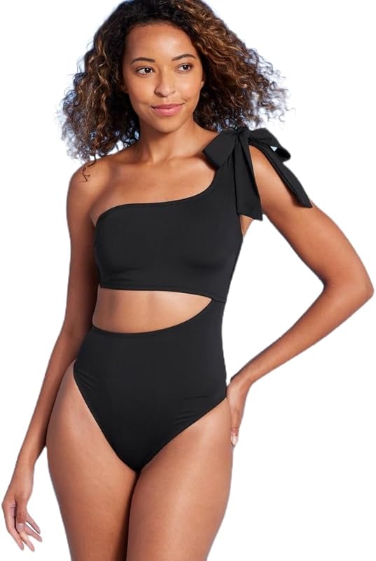 SHADE AND SHORE Womens Shoulder Swimsuit